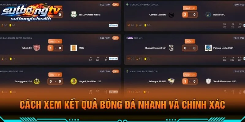 Cách Xem Kết Quả Bóng Đá Nhanh Và Chính Xác